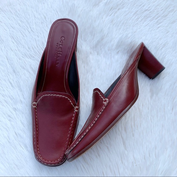 Cole Haan Shoes - Cole Haan Women’s Slip-On Red Mule Loafers